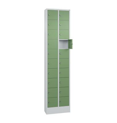 Fachschrank 20Fächer 195x46x20cm lgr/resedagn