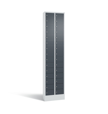 Fachschrank 30Fächer 195x46x20cm lgr/an