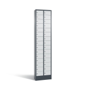Fachschrank 30Fächer 195x46x20cm an/lgr