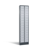 Fachschrank 30Fächer 195x46x20cm an/alu