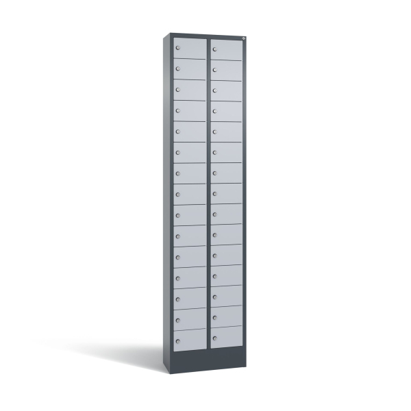 4066681196575 -  Fachschrank 30Fächer 195x46x20cm an alu 4066681196575 C+P