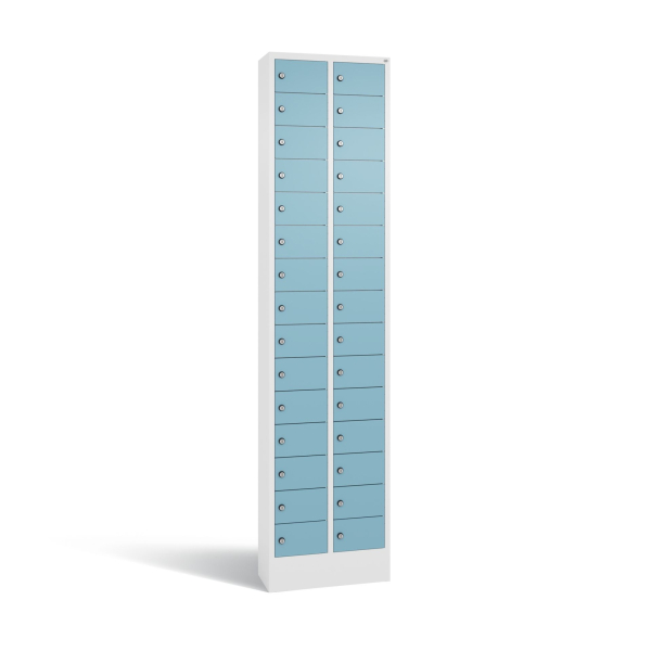 4066681196599 -  Fachschrank 30Fächer 195x46x20cm ws architekturbl 4066681196599 C+P