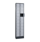 Fachschrank 20Fächer 195x46x20cm an/alu