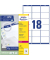 Adressetiketten L7161100 weiß 63,5 x 46,6mm