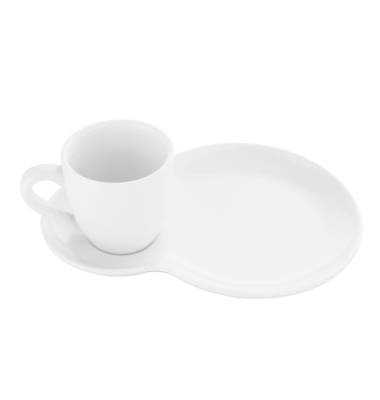 Kaffeetasse 85ml + Untersetzer  Dessert