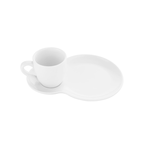 6 Stück PBs Kaffeetasse 85ml + Untersetzer  Dessert 9004546569350 PBs