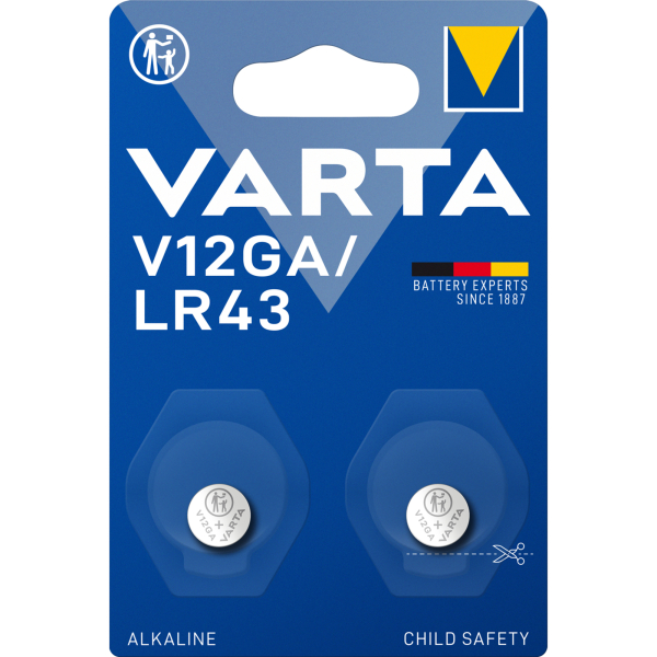 4008496991686 - Knopfzelle V12GA LR43 Alkaline 2St 4008496991686 2 Stück