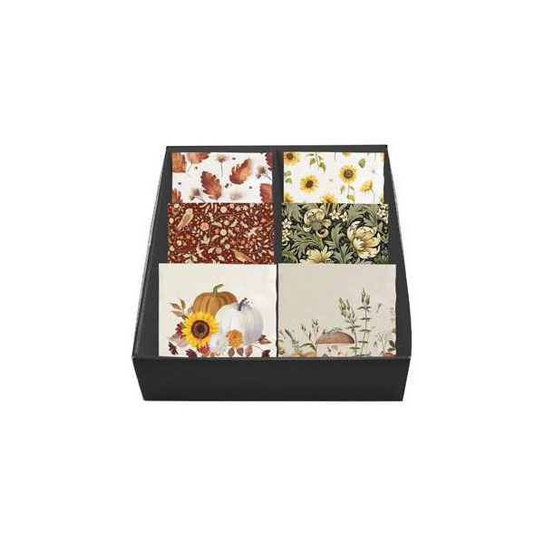 24 Stück Braun und Company Motivservietten Atelier 1180-25556, farbig sortiert / Herbst, 3-lagig, 33x33cm 4014995864543 Braun und Company 20 Stück