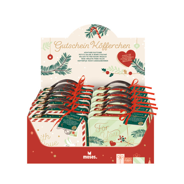 12 Stück Moses 16737 Gutschein-Köfferchen For you 2fach sortiert 4033477167378 Moses