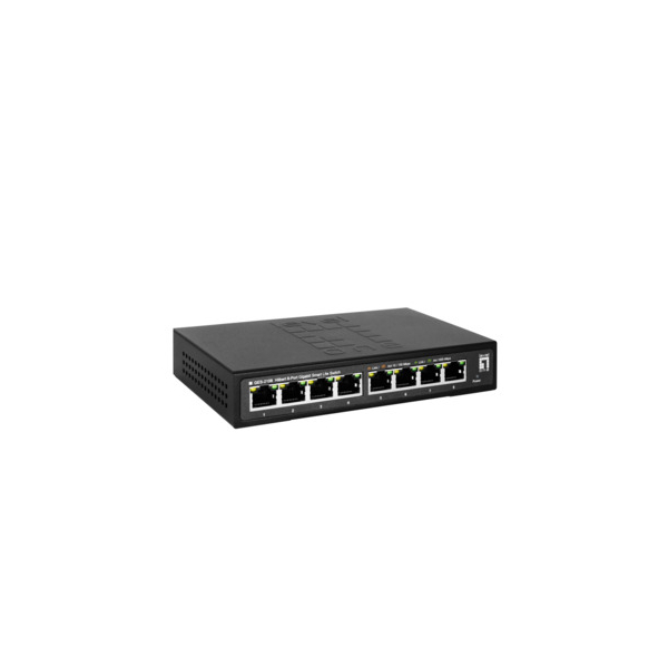 LevelOne GES-2108 8-Port Gigabit L2 Switch mit lüfterlosem VLAN und Webmanagement