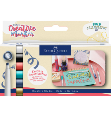 Kreativmarkeretui 6ST Calligraphy Soft L