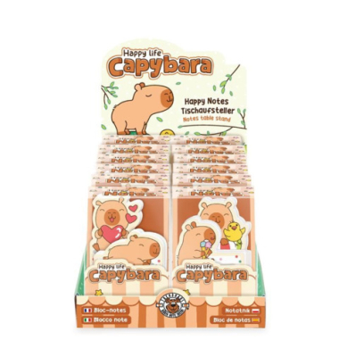 Notizblock 2ST Mini Capybara sortiert
