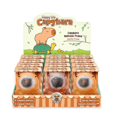 Quetschfigur Capybara Glitzer sortiert