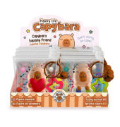 Schlüsselanhänger Squishy Capybara sort.