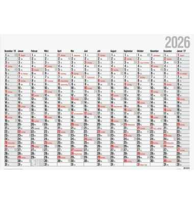 Plakatkalender 7033660006, 685x980mm, 2026