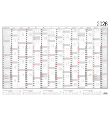 Plakatkalender 17500, 14 Monate / 1 Seite, , 2026*