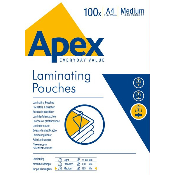 2050000145537 - Apex Laminierfolie A4125mic 2050000145537 100 Stück