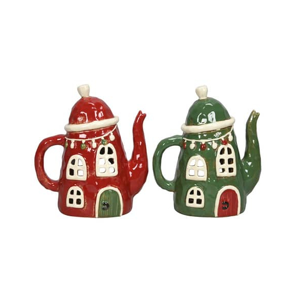 2 Stück Alpedia Windlicht 652182000994 Kanne farbig sortiert 17,5x10x19,5cm  4060706071410 Alpedia