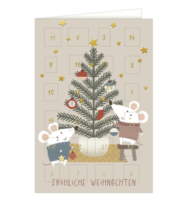 Adventskalenderkarte Adventskalenderkarte