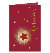 Weihnachtsgutscheinkarte