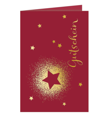Weihnachtsgutscheinkarte