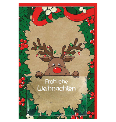 Weihnachtsgeldscheinkarte