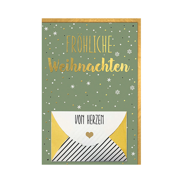6 Stück Braun und Company Weihnachtsgeldscheinkarte 4014995376282 Braun und Company