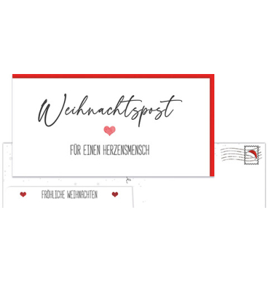 Weihnachtsumschl&auml;ge Weihnachtspost 5800-23315, DIN Lang