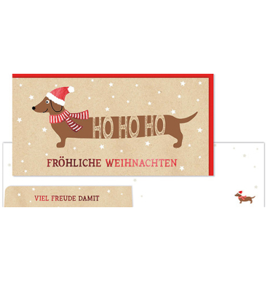 Weihnachtsgutscheinkarte