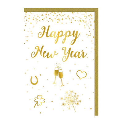 Neujahrskarte englisch