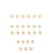 Baumbehang Strohstern 25ST wei&szlig;-natur