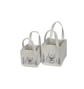 Weihn.Tragtasche 2ST Filz creme