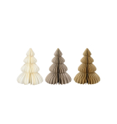 Weihn.Figur Wabe Baum Papier sortiert