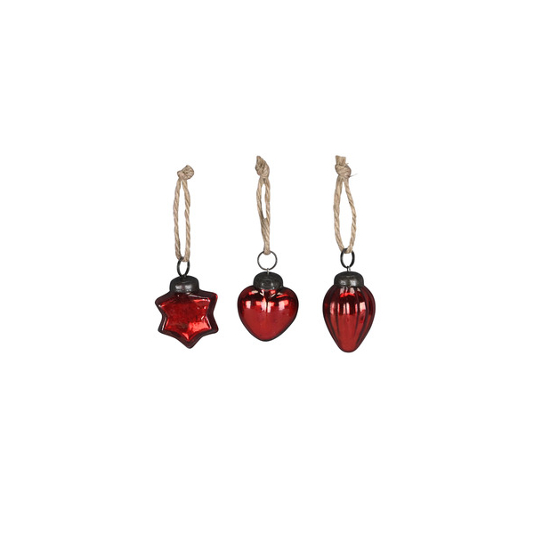36 Stück Alpedia Weihn. Behang Glas rot sort 4060706247969 Alpedia