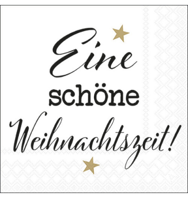 Weihn.Motivserviette 33x33cm Weihnachts