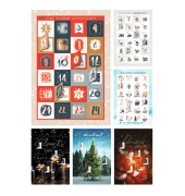 Adventskalender 21-2797 6 Motive sortiert