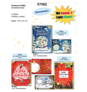 Weihnachtskarte m.Sound sortiert