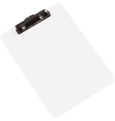 Klemmbrett KF11707, transparent, Kunststoff