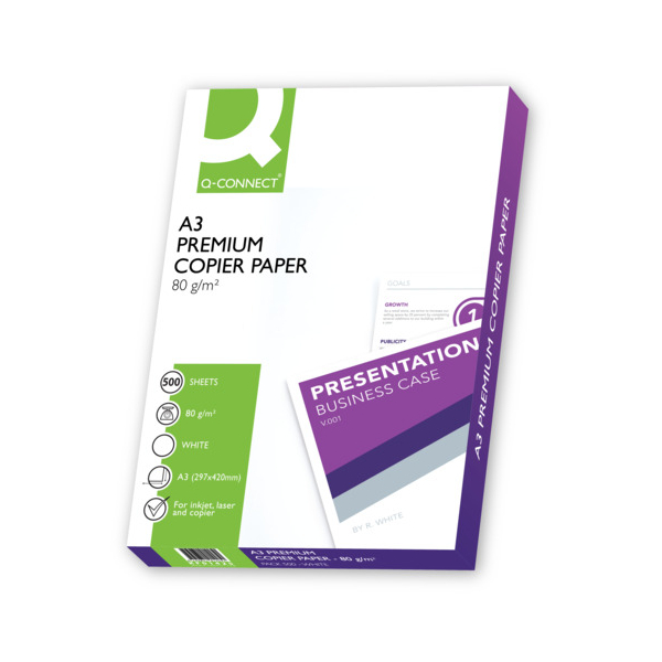 5705831014251 - Kopierpapier Premium A3 80g 500BL ws 5705831014251 Q-connect 5705831014251 - Kopierpapier Premium A3 80g 500BL ws 5705831014251 Q-connect