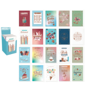 Geburtstagskarten 72002150 DIN B6 - 12,5 cmx17,6 cm Spruch bunt