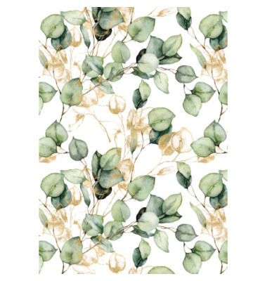 Geschenkpapier 5A.0812.1, Bl&auml;tter, 50cm x 250m, mehrfarbig