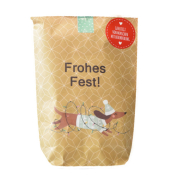 Wundert&uuml;te 63735 , "Frohes Fest Dackel", 14x22cm (BxL), in Papiert&uuml;te