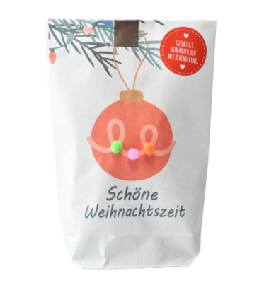 Wundert&uuml;te 63739 , "Sch&ouml;ne Weihnachtszeit", 14x22cm (BxL), in Papiert&uuml;te