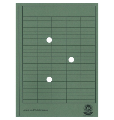 Umlaufmappe 8020001_1, A4 gr&uuml;n Karton 250g