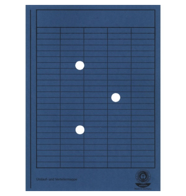Umlaufmappe 8020004_1, A4 blau Karton 250g