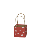 Geschenktasche 671013008449, Weihnachten, mit Tragehenkel, Sterne, 8,5cm x 8,5cm