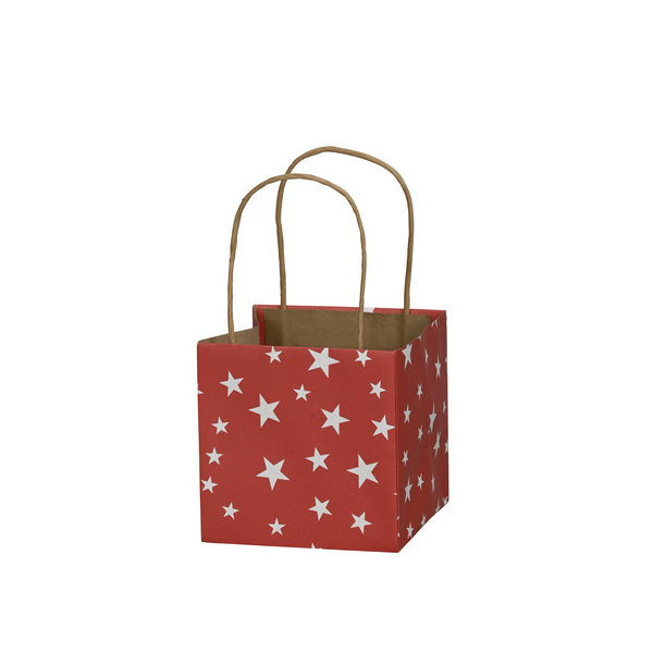 12 Stück Alpedia Geschenktasche 671013012449, rot/weiß, 12cm x 12cm 4060706234983 Alpedia