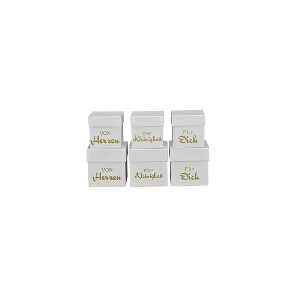 3 Stück Alpedia Weihn.Geschenkkarton 6ST weiß-gold sort. 4060706235225 Alpedia
