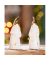 Weihn.Figur Santa LED weiß