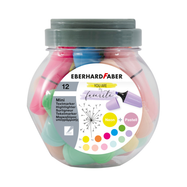Eberhard Faber Textmarker 551431, 2-5mm  4087205514316 Eberhard Faber 12 Stück